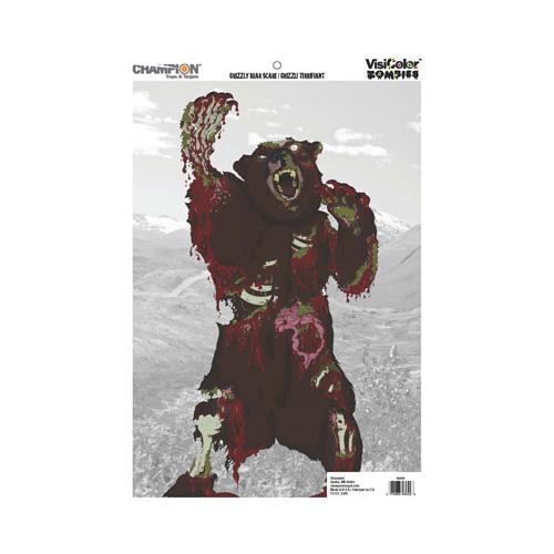 Champion Traps and Targets Zombie Visicolor Bulk Pk-Crtn Kodiak Bear 46044