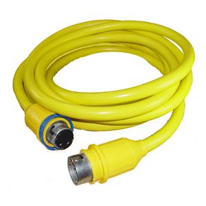 Charles 30 Amp 50' Cord Set - Yellow - 125V (30PCM50L)