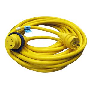 Charles 30 Amp 50' Cord Set - Yellow - 125V (30PCM50L)