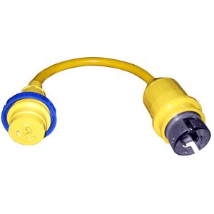 Charles 30 Amp to 50 Amp 125V Straight Adapter - Yellow (A3050S)