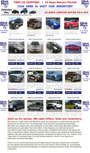 CHEAP CARS Toyota Acura Honda John Deere Jeep LIMITED OFFER 30% OFF!
