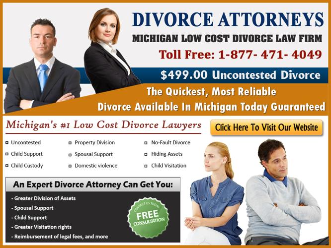 Cheap Michigan Uncontested Divorce - $499.00 Cheap Divorce Lawyer