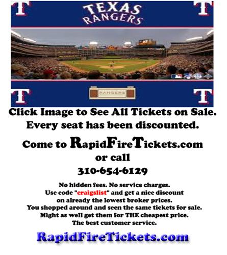 Cheap World Series Tickets - Texas Rangers vs St. Louis Cardinal - All Seats Discounted