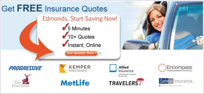 Cheapest Car Insurance Edmonds, WA $31/mo - Rates, Quotes!