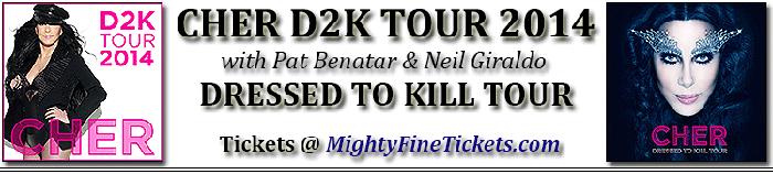 Cher D2K Tour Concert in Cincinnati Tickets 2014 at US Bank Arena