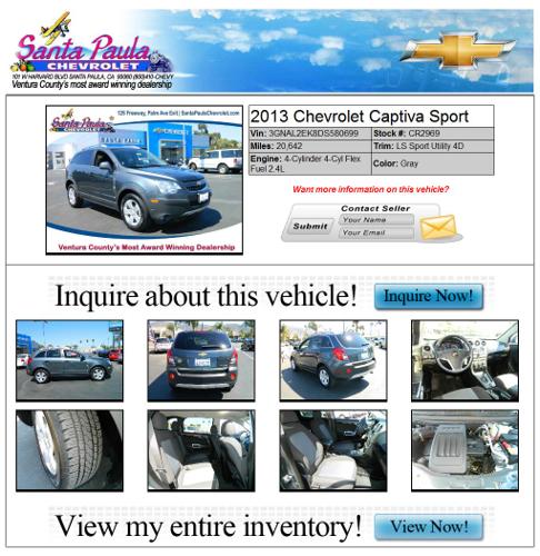 Chevrolet Captiva Sport Hard to Find Ask about Costco Pricing!