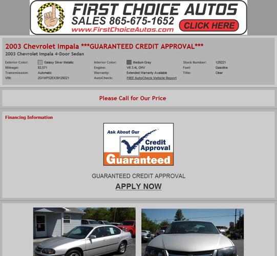 Chevrolet Impala ***Guaranteed Credit Approval***