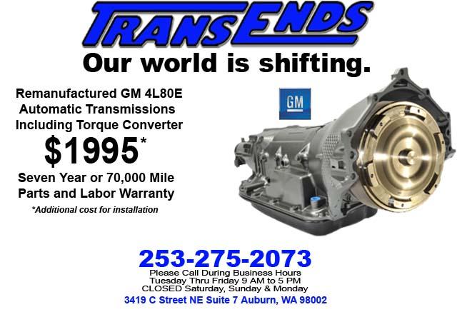 Chevy GMC Truck Rebuilt 4L80E Automatic Transmissions 7 Year 70000 Mile Warranty