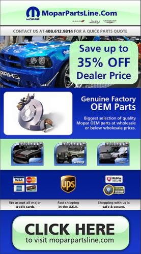 Chrysler, Jeep, DODGE & RAM Trucks Factory Mopar OEM Parts. 35% OFF