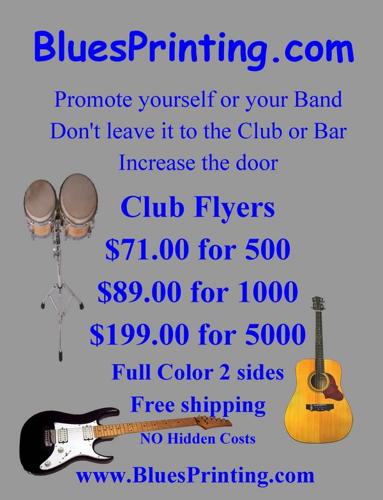 Club Flyers only $89 for 1000! $71.00 for 500, Free Shipping!!