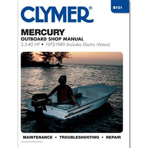 Clymer Mercury 3.5-40 HP Outboards (Includes Electric Motors) 1972-.