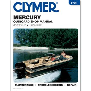 Clymer Mercury 45-255 HP Outboards 1972-1989 (B726)