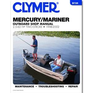 Clymer Mercury/Mariner 2.5-60 HP Two-Stroke Outboards 1998-2002 (B725)