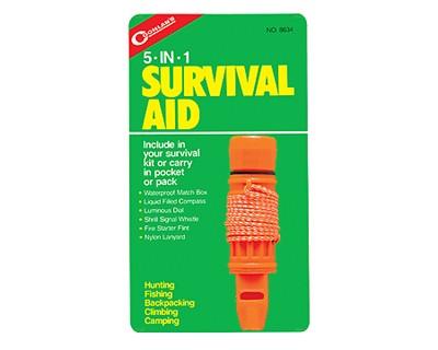 Coghlans 8634 Survival Aid Kit - 5-in-1