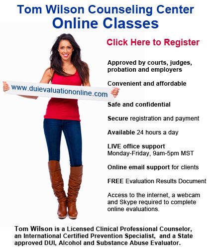 Colorado Springs : Complete DUI Substance Evaluations Online for Court with Licensed Counselor