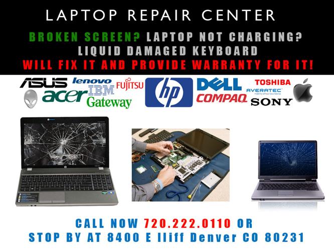 Colorado Springs Laptop LCD and DC Jack repair