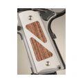 Colt & 1911 Government Grips Hybrid Aluminum Matte clear Anodized Kingwood Insert