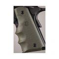 Colt & 1911 Government Grips Rubber w/Finger Groove Olive Drab Green