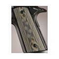 Colt & 1911 Government S&A Mag Well Grips Checkered G-10 G-Mascus Green