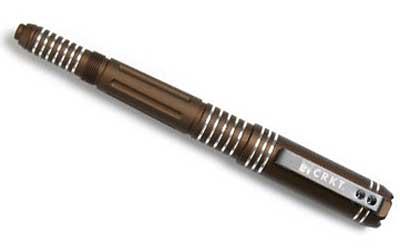 Columbia River Knife & Tool Tao Pen Tool Brown with Bright Grooves .