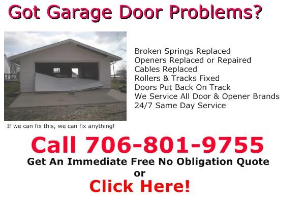 Columbus Garage Door Repair Quote 706-801-9755