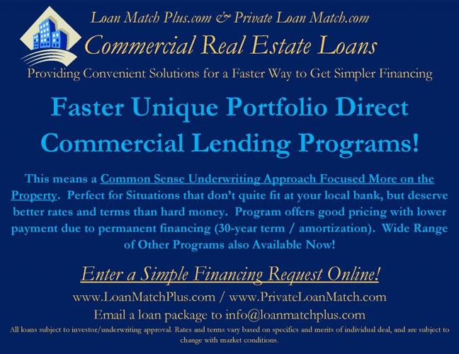 Commercial FAST Property LOANS Easier Make Sense FINANCING!