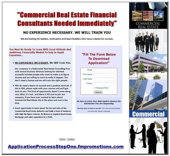 COMMERCIAL REAL ESTATE FINANCIAL CONSULTANT Needed Immediately No Experience Necessary Will Train aQ