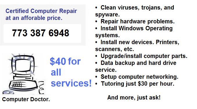 Computer Repair. 10 Years Experience.