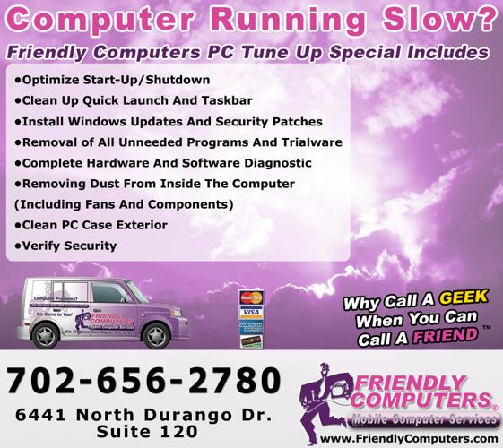computer tune up by Friendly Computers