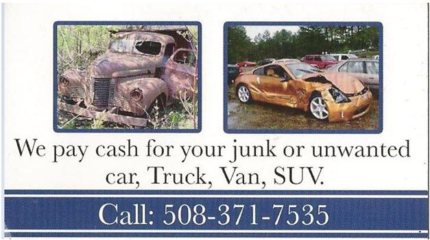 Contact us directly and get top CASH for: JUNK, SALVAGE & UNWANTED AUTOS