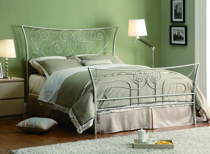 Contemporary Silver Queen Bed 300252Qb