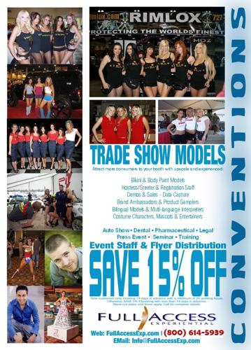 Convention & Trade Show Models, Event Staffing, Product Sampling, Street Team Flyer Distribution