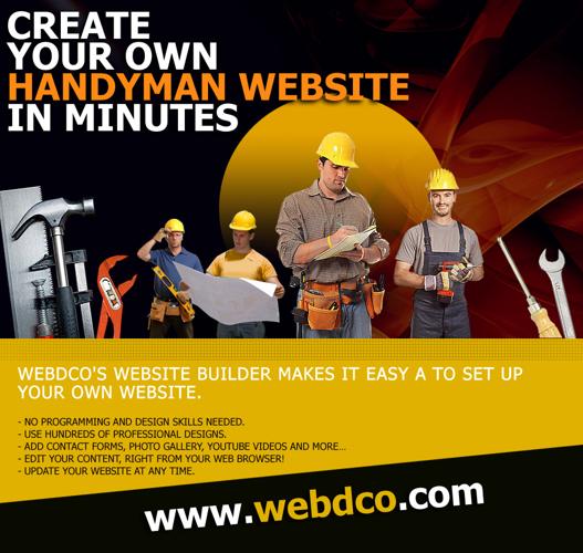 Create you own handyman website in minutes