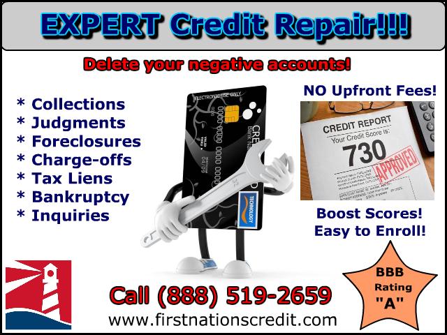 Credit Restoration with NO UPFRONT FEES!