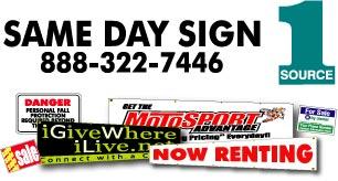 Custom dry erase signs and charts