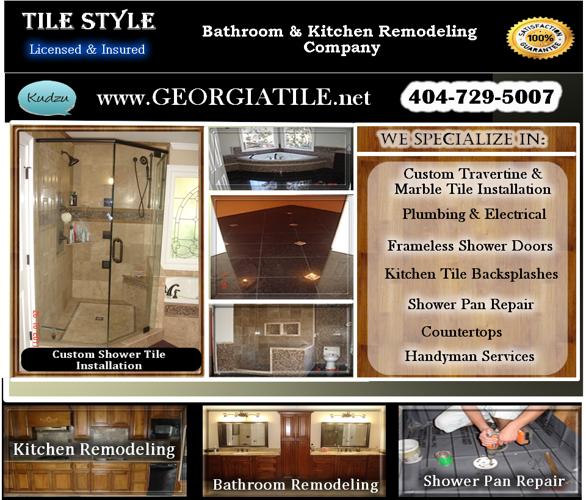 Custom Tile Installation - Shower Leak Repair - Bath Remodel