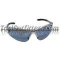 DB2 Safety Glasses with Ice Blue Lens and Silver Frames in Clamshell Packaging