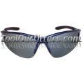 DB2 Safety Glasses with Mirror Lens and Blue Frames in Clamshell Packaging