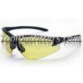 DB2 Safety Glasses with Yellow Lens and Black Frames in Polybag