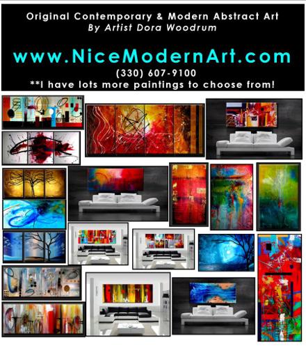 Decorate Your Home With this Nice Abstract Modern ART!!!