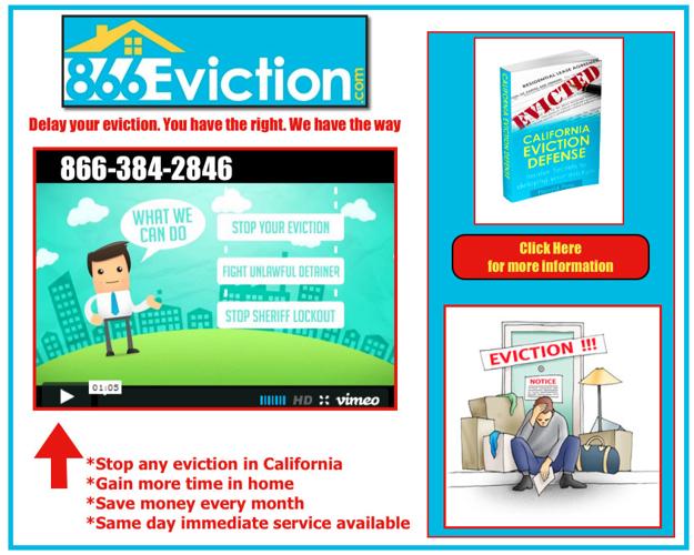 Delay your eviction today. Same day service available