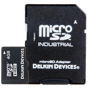Delkin 4GB microSD Memory Card w/SD Adapter (DDMICROSDPRO2-4GB)