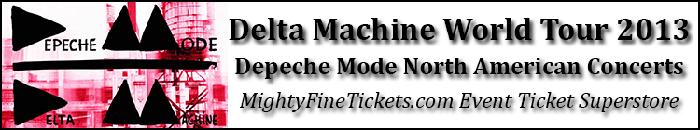 Depeche Mode Tour Atlanta, GA Concert September 12, 2013 Best Tickets