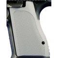 Desert Eagle Grips Checkered Aluminum Matte Clear Anodized