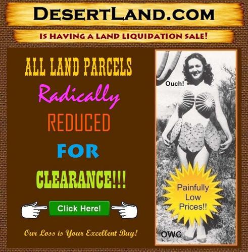 Desert Land Liquidation Sale