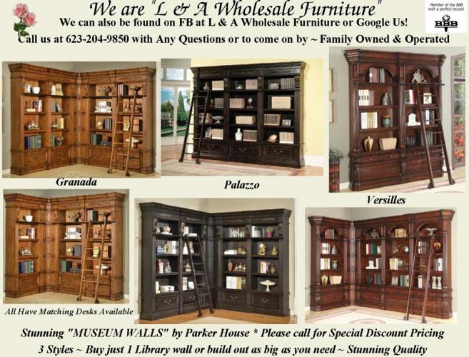 Detailed in Every Way-TALL Tuscan LIBRARY Bookcase UNITS-Wow your Room
