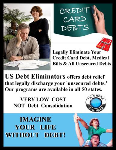 Do you have credit card debt and other unsecured debts that you can?t afford to pay?