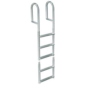 Dock Edge Welded Aluminum Fixed 5 Step Ladder (2015-F)