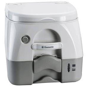 Dometic - SeaLand 974MSD Portable Toilet 2.6 Gallon Grey w/Brackets.