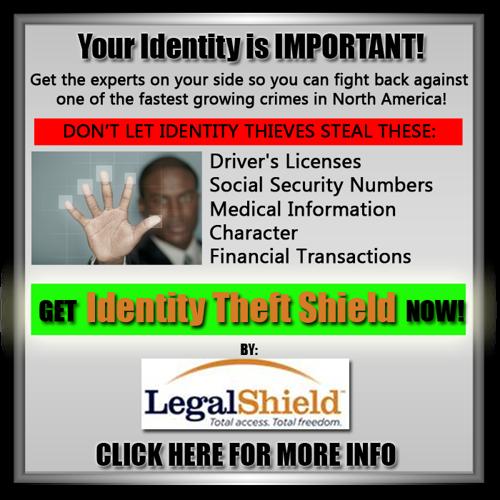 Don't be next... 9 million a year have Identity theft ... find out about Identity Theft Shield.